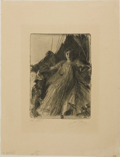 モード・カッセル（アシュリー夫人） 作： Anders Leonard Zorn