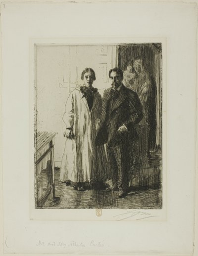 アサートン・カーティス夫妻 作： Anders Leonard Zorn