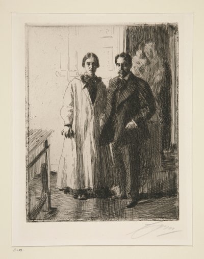 アサートン・カーティス夫妻 作： Anders Leonard Zorn