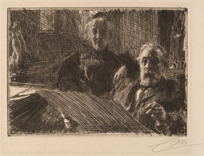 ファステンバーグ夫妻 作： Anders Leonard Zorn