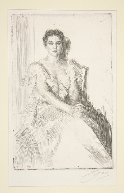 クリーブランド夫人 作： Anders Leonard Zorn
