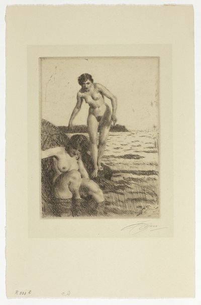 ヘムソ島で 作： Anders Leonard Zorn