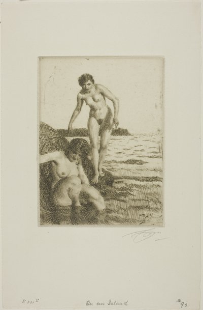 ヘムソ島で 作： Anders Leonard Zorn