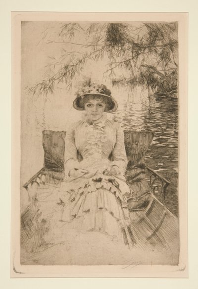 テムズ川沿い 作： Anders Leonard Zorn