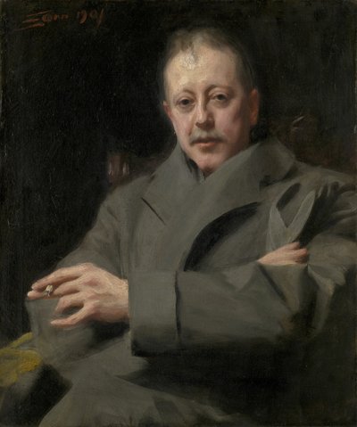 男の肖像研究 作： Anders Leonard Zorn