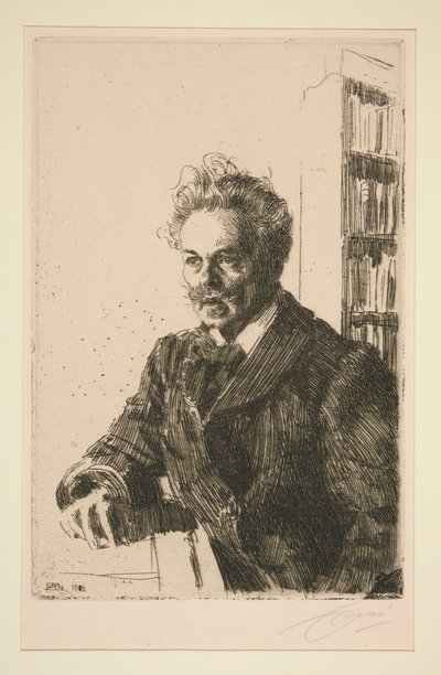 A. ストリンドバーグの肖像 作： Anders Leonard Zorn