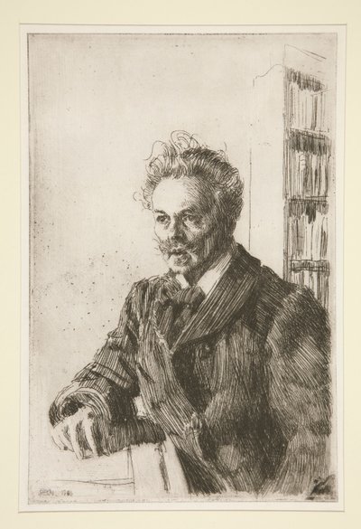 アウグスト・ストリンドベリの肖像 作： Anders Leonard Zorn