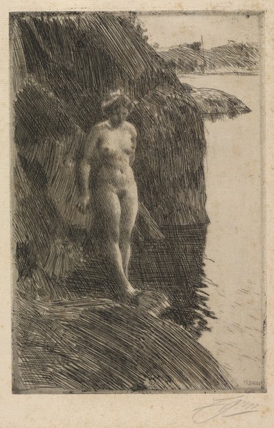 絶壁 作： Anders Zorn
