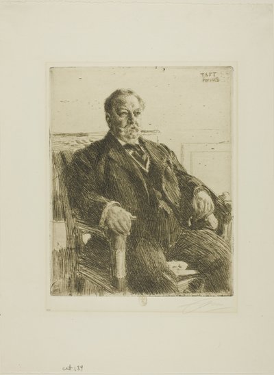 ウィリアム・H・タフト管長 作： Anders Leonard Zorn