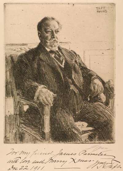 ウィリアム・ハワード・タフト大統領 作： Anders Leonard Zorn