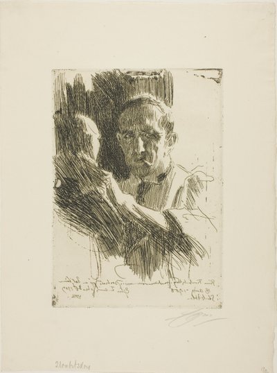 パウル・トルベツコイ王子（バスト） 作： Anders Leonard Zorn