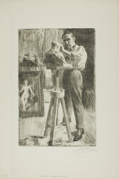 パウル・トルベツコイ王子（全長） 作： Anders Leonard Zorn
