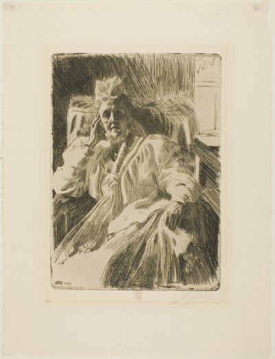 ソフィア女王 作： Anders Leonard Zorn