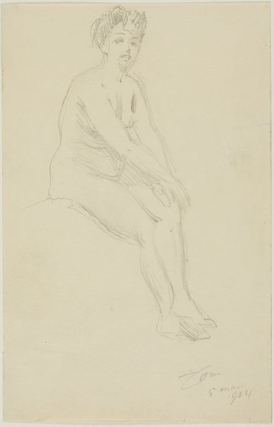 着席女性ヌード 作： Anders Leonard Zorn