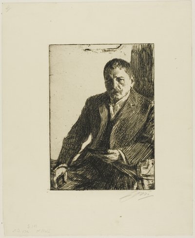 自画像 1904 II 作： Anders Leonard Zorn