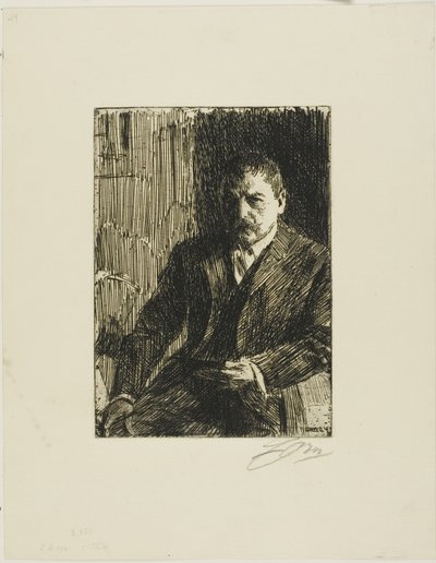 自画像 1904年 I 作： Anders Leonard Zorn