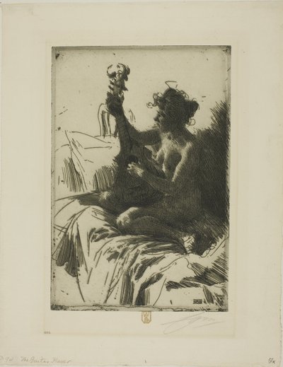 お土産やギター 作： Anders Leonard Zorn