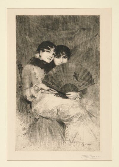 スペインの姉妹 作： Anders Leonard Zorn