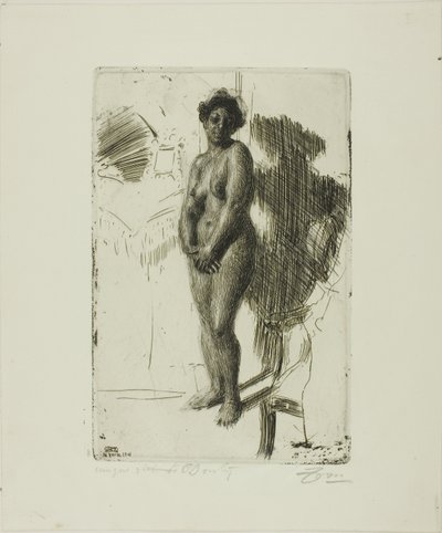 立ち黒 作： Anders Leonard Zorn