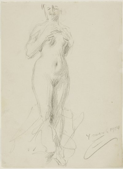 立っている女性のヌード 作： Anders Leonard Zorn