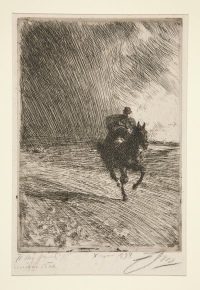 嵐 作： Anders Leonard Zorn