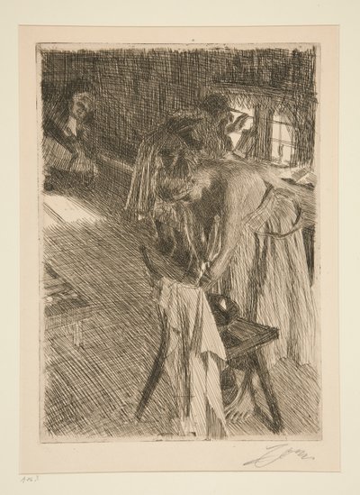 日曜日の朝 作： Anders Leonard Zorn