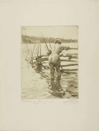 フェンス 作： Anders Leonard Zorn