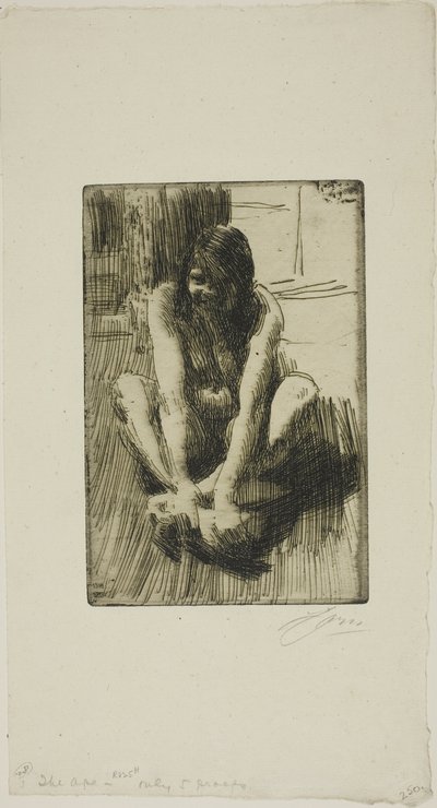 カエル 作： Anders Leonard Zorn