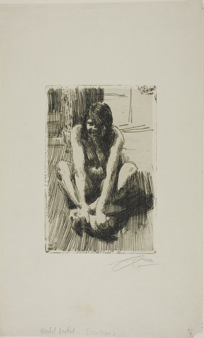 カエル 作： Anders Leonard Zorn