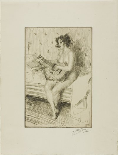 ギタリスト 作： Anders Leonard Zorn