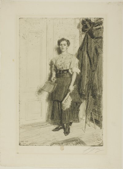 新しいメイド 作： Anders Leonard Zorn