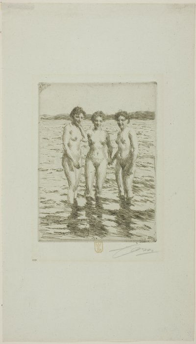 三美神 作： Anders Leonard Zorn