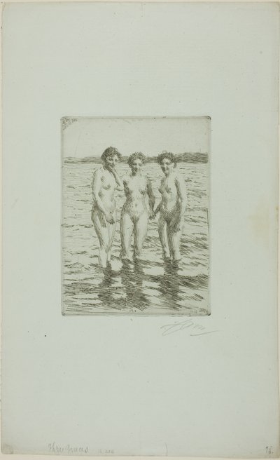 三美神 作： Anders Leonard Zorn
