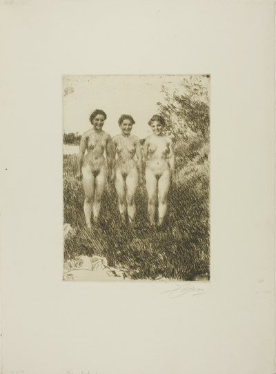 三姉妹 作： Anders Leonard Zorn