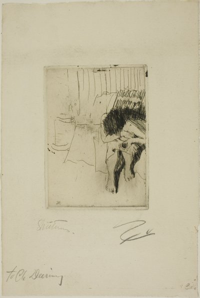 疲れたモデル 作： Anders Leonard Zorn