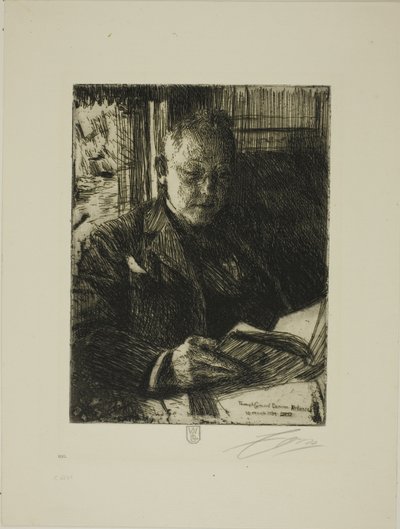 旅の友 (Mr. Ch. Deering) 作： Anders Leonard Zorn