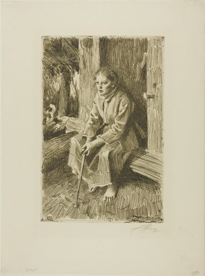 城壁の上 作： Anders Leonard Zorn