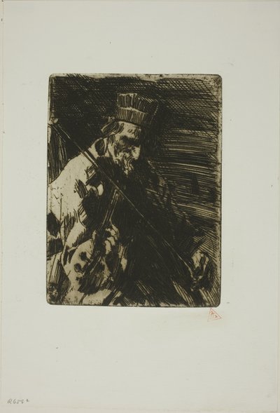 村のバイオリニスト 作： Anders Leonard Zorn