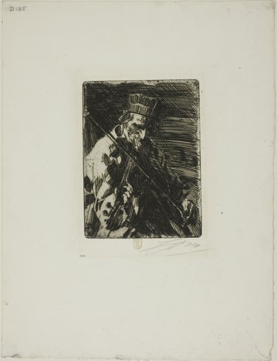 村のバイオリニスト 作： Anders Leonard Zorn
