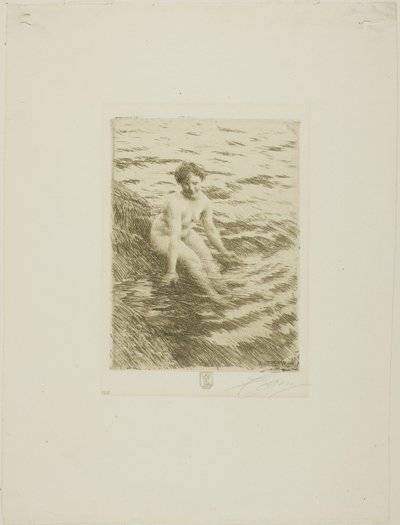 濡れた 作： Anders Leonard Zorn