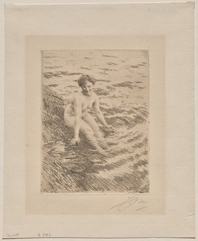 濡れた 作： Anders Leonard Zorn