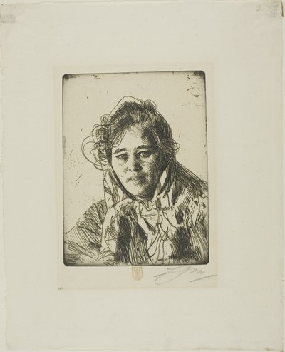 モーラの少女（クロークベリのアンナ） 作： Anders Zorn