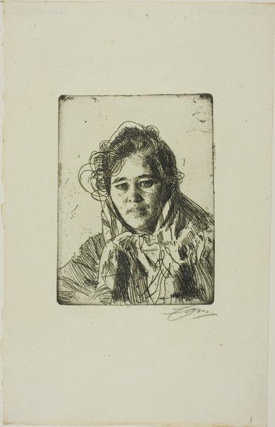 モーラの少女（クロークベリのアンナ） 作： Anders Zorn