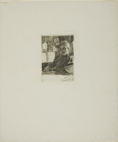 ピアノを弾く若いノルウェー人 作： Anders Leonard Zorn