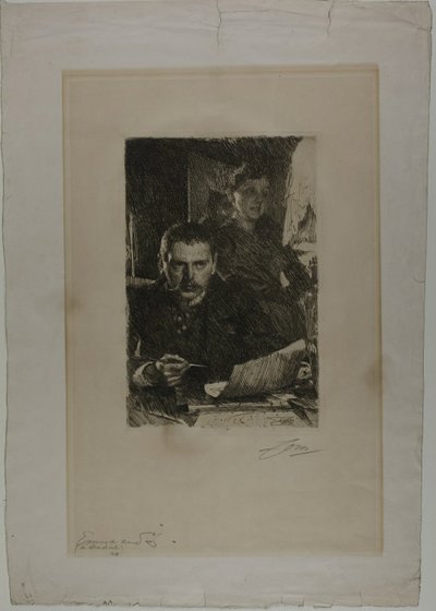 ゾーンと彼の妻 作： Anders Leonard Zorn