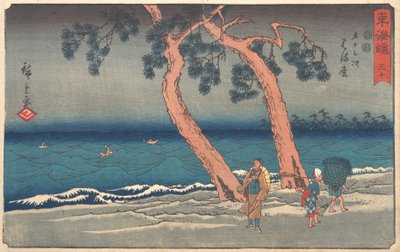 Hamamatsu Station, ca. 1842., ca. 1842. 作： Ando Hiroshige