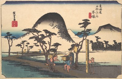 平塚、 畷 度、 か。 １８３４。、 か。 １８３４。 作： Ando Hiroshige