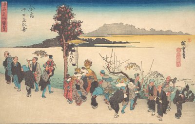 今宮 とか 恵比寿、 か。 １８２８。、 か。 １８２８。 作： Ando Hiroshige