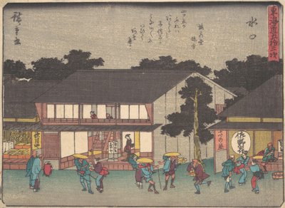 水口、 か。 １８３８。、 か。 １８３８。 作： Ando Hiroshige