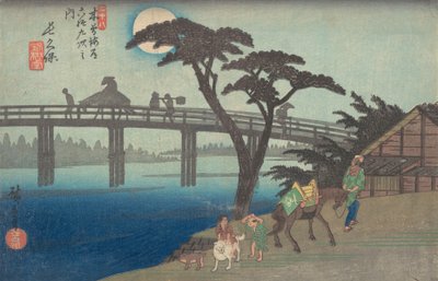 長久保 Ｓたち音 の。 ２８。 作： Ando Hiroshige